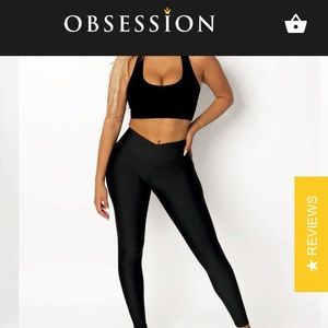 OBSESSION SHAPEWEAR classic black legging | xsmall